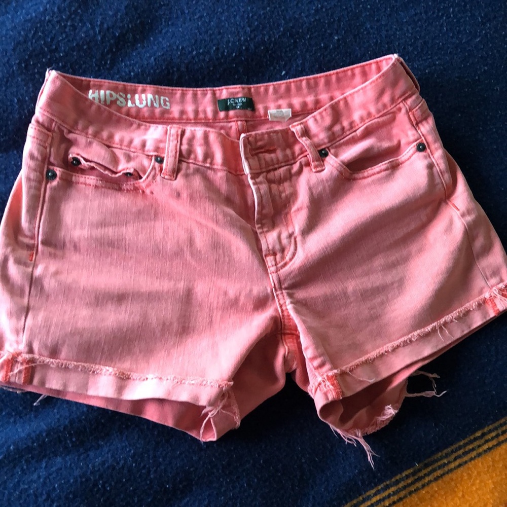J. Crew peach cutoff shorts, size 4, stretch